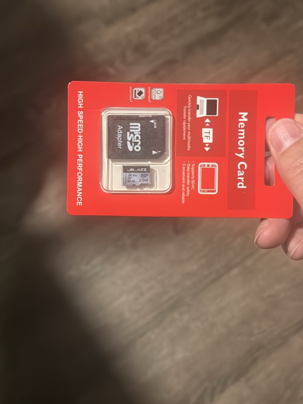 adidas White and Black Memory Card Retail Backing